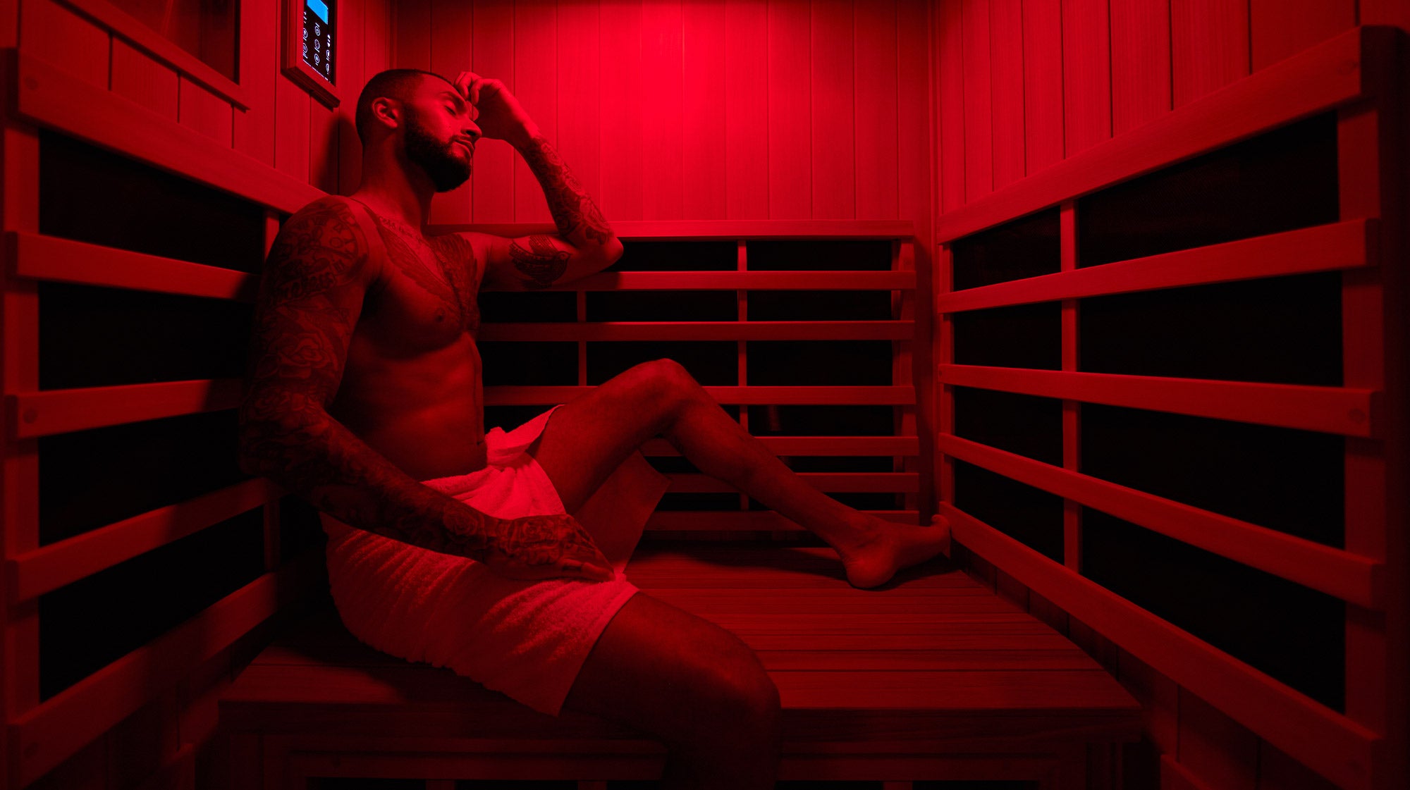 Introducing our upgraded Infrared Sauna with Red Light Panels